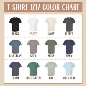 T-Shirt 1717 Color Chart