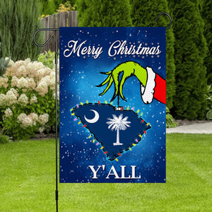 South Carolina Merry Christmas Y'all Flag