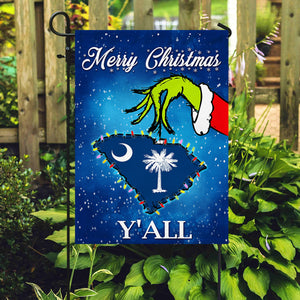 South Carolina Merry Christmas Y'all Flag