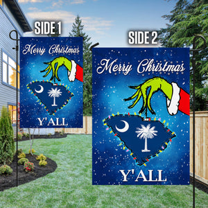 South Carolina Merry Christmas Y'all Flag