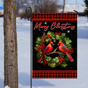 Memorial Cardinal Bird Xmas Flag - Merry Christmas Welcome Gift
