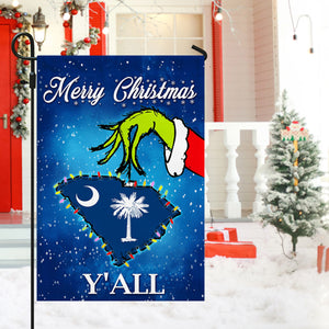 South Carolina Merry Christmas Y'all Flag