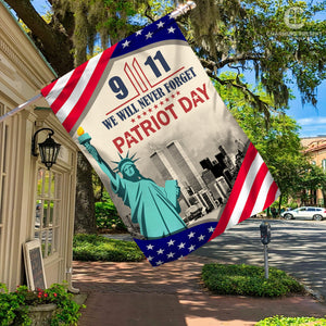 We Will Never Forget 9-11 Flag - Patriot Day House Flag