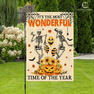 It's The Most Wonderful Time Of The Year Flag - Halloween Welcome Gift Version 3