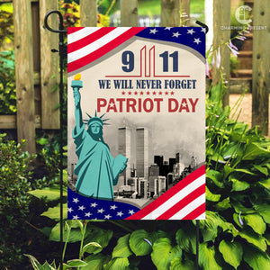 We Will Never Forget 9-11 Flag - Patriot Day House Flag