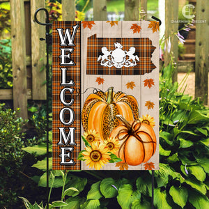 Pennsylvania State Fall Flag - Fall Autumn Welcome Gift