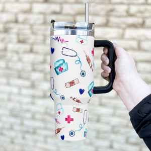 Personalized Nurse 40oz Tumbler - Gift For Nurse