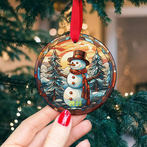 Snowman Christmas Ceramic Ornament