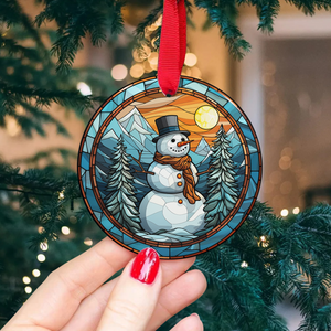 Snowman Christmas 2023 Ceramic Ornament