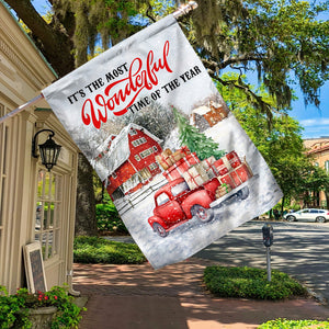 It's The Most Wonderful Time Of The Year Christmas Flag