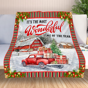It's The Most Wonderful Time Of The Year Quilt Blanket - Merry Christmas Gift