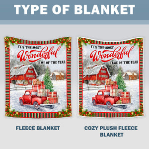 It's The Most Wonderful Time Of The Year Quilt Blanket - Merry Christmas Gift