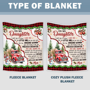 To My Daughter - I Want You To Know I LOVE YOU Quilt Blanket - Gift For Daughter