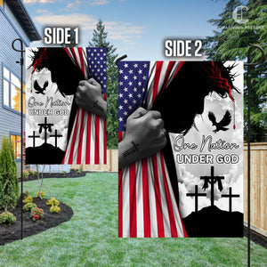 God Jesus Flag One Nation Under God Flag