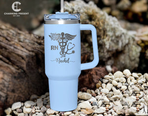 Personalized Nurse Name 40oz Tumbler - Nurse Gifts
