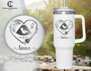 Personalized Sonographer Name 40oz Tumbler - RDMS Gifts - Ultrasound Tech Gifts