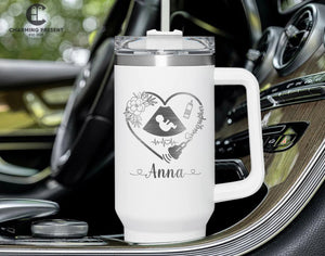 Personalized Sonographer Name 40oz Tumbler - RDMS Gifts - Ultrasound Tech Gifts
