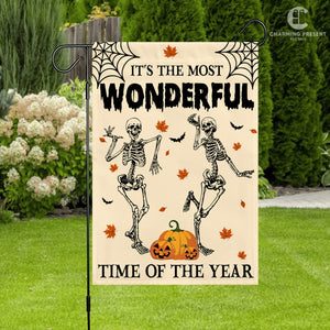 It's The Most Wonderful Time Of The Year Flag - Halloween Welcome Gift