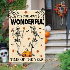 It's The Most Wonderful Time Of The Year Flag - Halloween Welcome Gift
