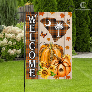 South Carolina State Fall Flag - Fall Autumn Welcome Gift