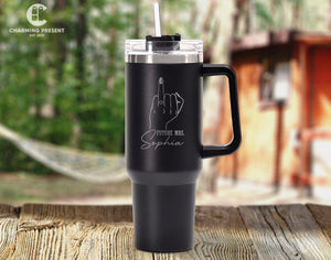 Personalized Future Mrs Tumbler Name 40oz Tumbler - Engagement Gifts