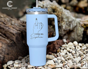 Personalized Future Mrs Tumbler Name 40oz Tumbler - Engagement Gifts