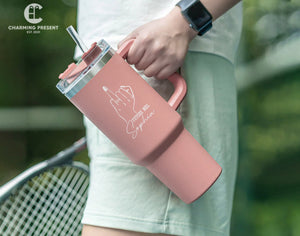 Personalized Future Mrs Tumbler Name 40oz Tumbler - Engagement Gifts