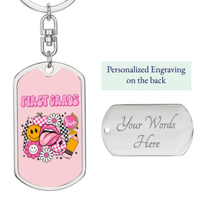 First Grade Keychain