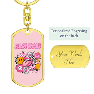 First Grade Keychain