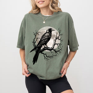 Black Bird Shirt, Funny Crow, F-Caw-F, Black Crow, Raven, Premium Soft Unisex Tee