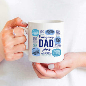 Emergency Dad Jokes - White Mug MG10