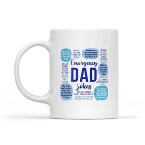 Emergency Dad Jokes - White Mug MG10
