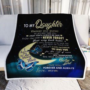To My Daughter - Enjoy The Ride - Fleece Blanket FB01V