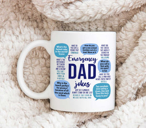 Emergency Dad Jokes - White Mug MG10