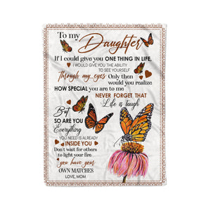 To My Daughter - How Special You Are To Me - Fleece Blanket FB06V