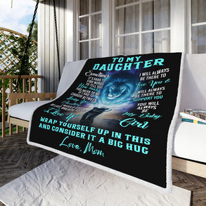 To My Daughter - How Much You Mean To Me - Fleece Blanket FB02T