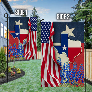 Texas Bluebonnets Flag