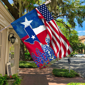 Texas Bluebonnets Flag Version 2