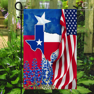 Texas Bluebonnets Flag Version 2