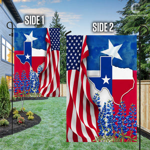 Texas Bluebonnets Flag Version 2