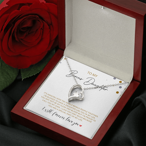 To My Bonus Daughter - Call You My Own - Forever Love Necklace SO163V