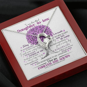Daughter In Law - Mother In Law - Believe In Yourself - Forever Love Necklace