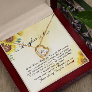 Daughter In Law - You're Also My Daughter In Heart - Forever Love Necklace