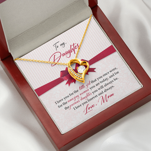 To My Daughter - I Love You For The Little Girl - Forever Love Necklace SO157V