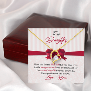 To My Daughter - I Love You For The Little Girl - Forever Love Necklace SO157V