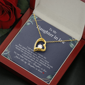 To My Daughter In Law - You Are Also My Daughter In Heart - Forever Love Necklace SO179V