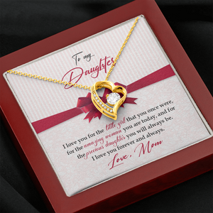 To My Daughter - I Love You For The Little Girl - Forever Love Necklace SO157V