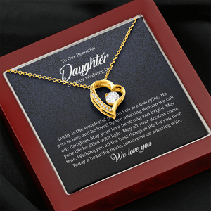 To Our Beautiful Daughter On Your Wedding Day - Necklace SO149T