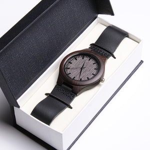 TO MY KING - I LOVE YOU - WOOD WATCH TB04