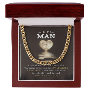 To My Man - I Love You Forever & Ever - Cuban Link Chain SO81V